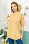 155256 Oversize Baskisiz Duz Tshirt